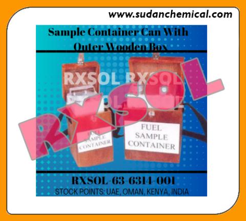 Sample Container Can With Outer Wooden Box