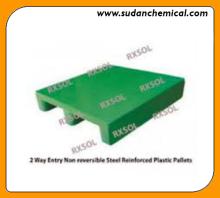 2 Way Entry Non reversible Steel Reinforced Plastic Pallets
